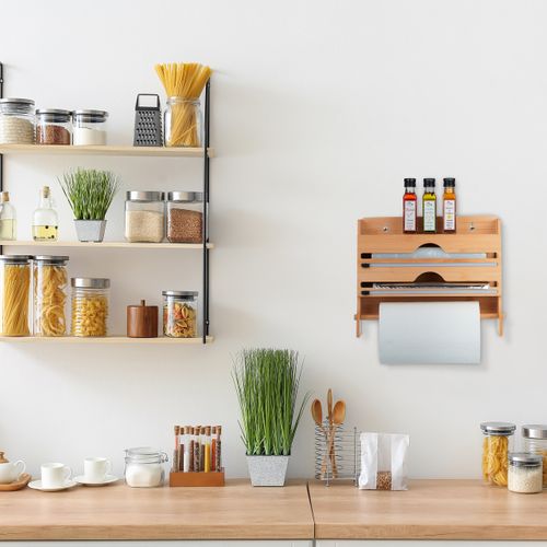 Distributeur Papiers Cuisine Bambou