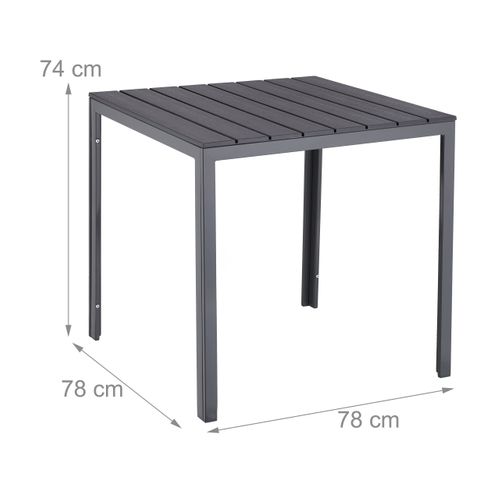 Table De Jardin Grise Aspect Bois