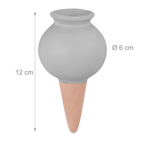 Arrosage Gris En Terre Cuite En Lot De 4