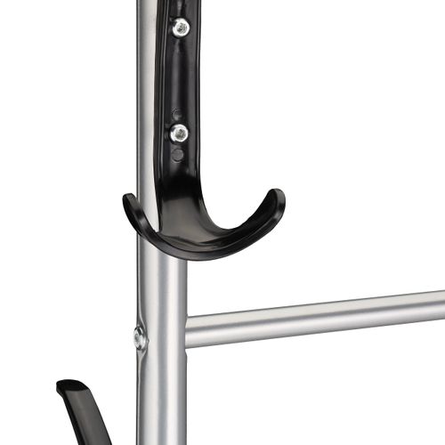 Portant Argenté Sur Roues