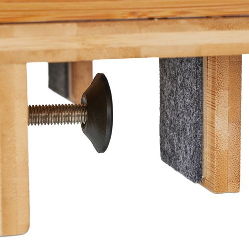 Étagère De Lit Bambou et Fente Tablette