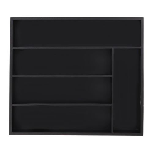 Range-couverts Noir Avec 5 Compartiments