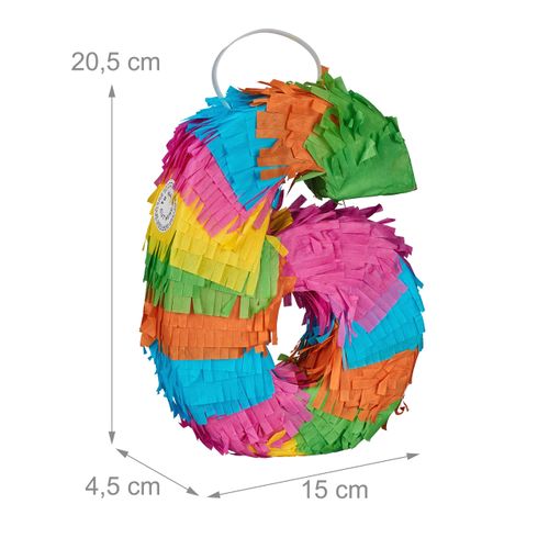 Mini Pinata Chiffre 6