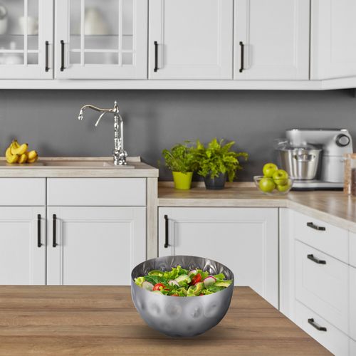 3x Saladiers Argentés Ø 15 Cm