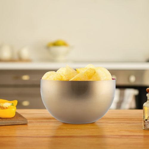 Lot De 4 Saladiers Inox En Rouge-doré