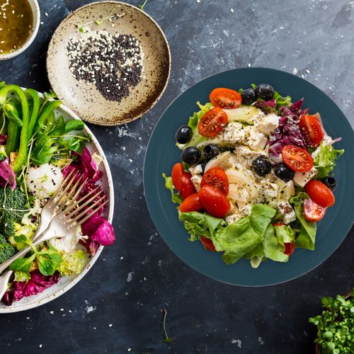 Lot De 4 Saladiers Inox En Vert-doré