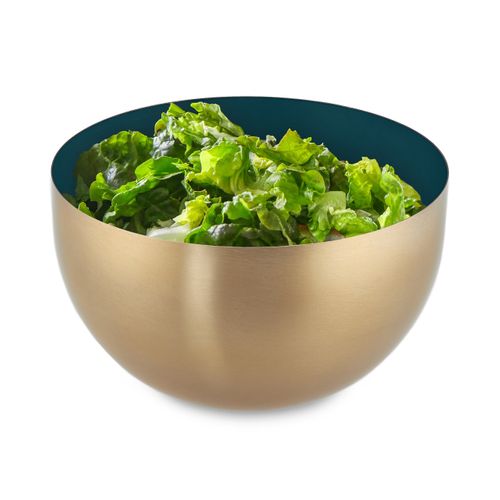 Lot De 4 Saladiers Inox En Vert-doré