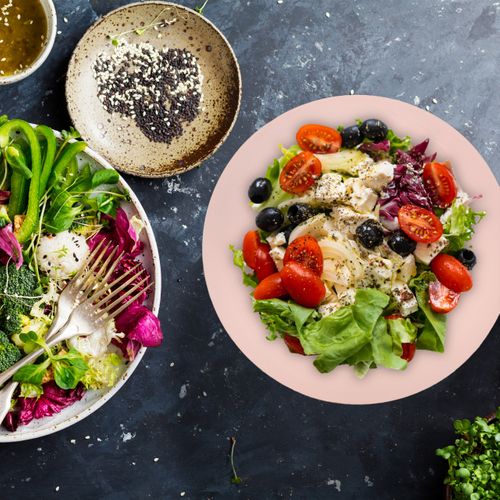 Lot De 4 Saladiers Inox En Rose-doré