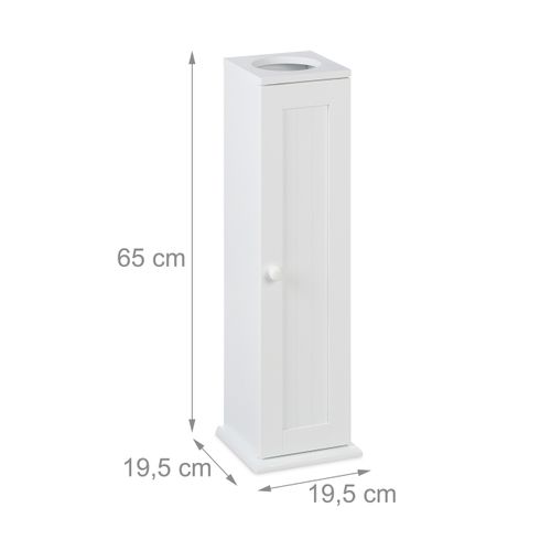 Armoire De Salle De Bain Étroite Blanc