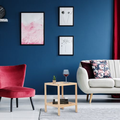 Table D’appoint Décorative En Bois 40x40x50 Cm