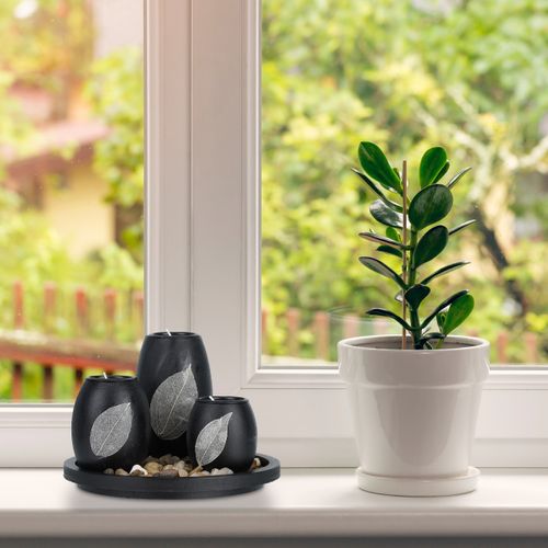 Porte-bougies Avec Plateau Rond