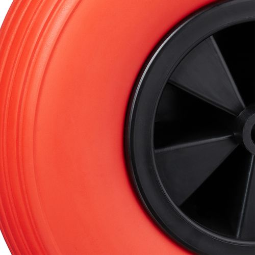 Roue De Brouette 3.50-6 Noir Et Rouge