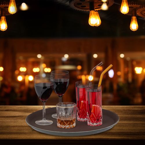 Lot De 5 Plateaux De Service Marrons