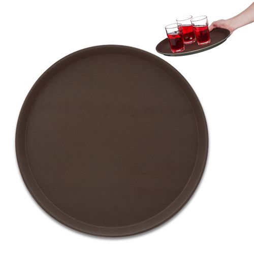 Lot De 5 Plateaux De Service Marrons