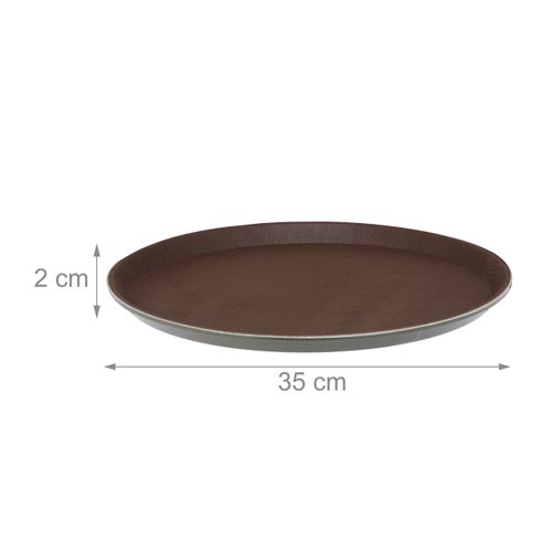 Lot De 10 Plateaux De Service Marrons