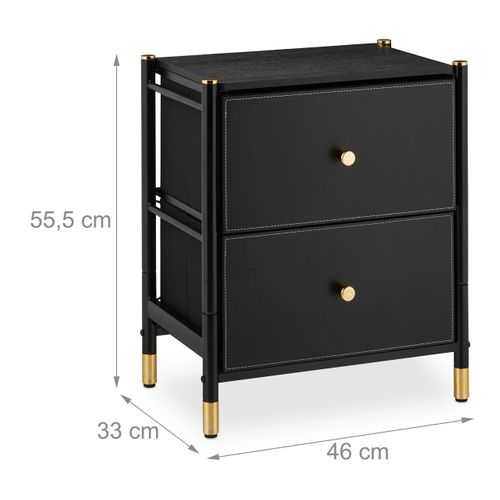 Table De Nuit Avec 2 Tiroirs