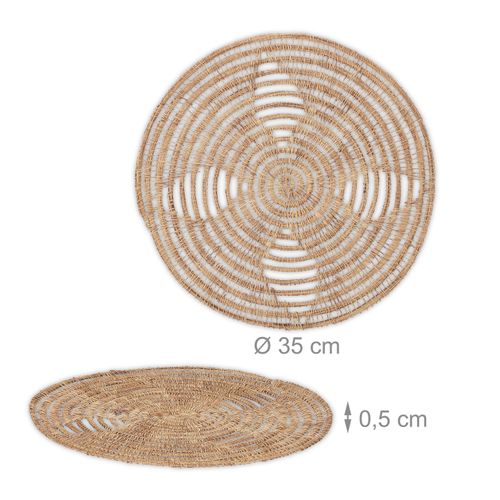 Set De Table En Fibre De Palmier