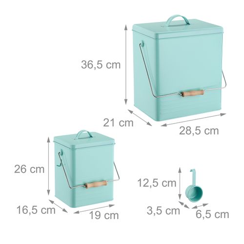 Lot 2 Boîtes De Conservation Turquoises