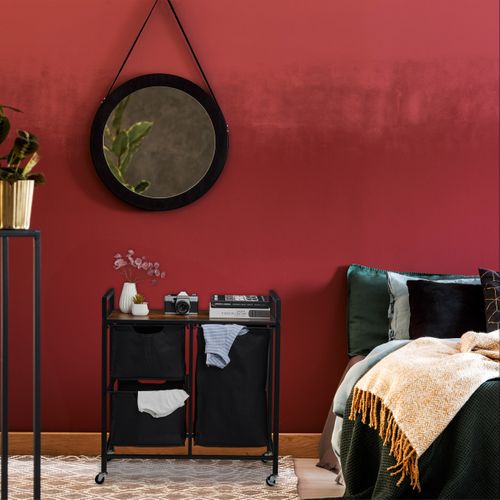 Meuble à Linge 3 Paniers Coulissants