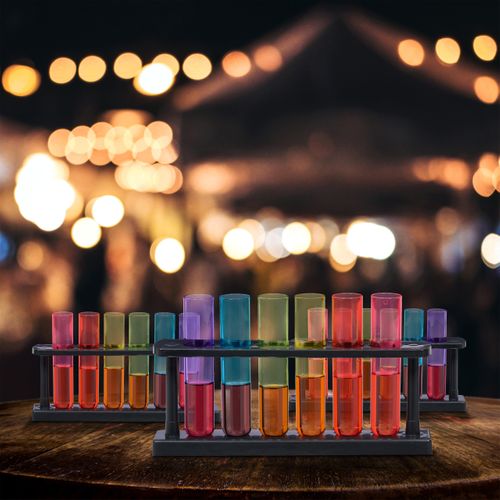 18x Verres à Shots Tubes à Essai