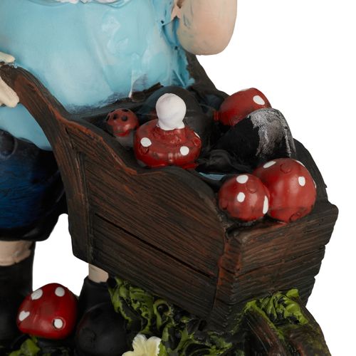 Lot De 2 Nains De Jardin Avec Brouette