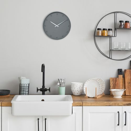 Horloge Murale De Couleur Grise
