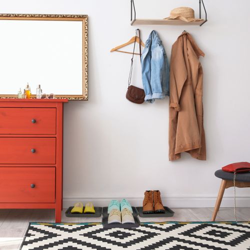 Plateau à Chaussures Noir En Lot De 4