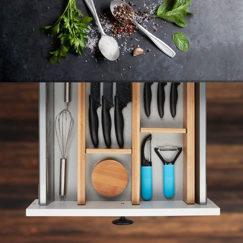 10x Séparateurs En Bambou Pour Le Tiroir