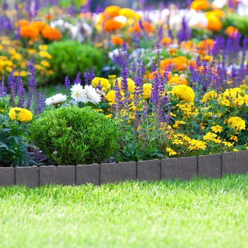 Lot De 40 Éléments De Bordure De Jardin