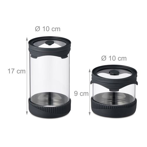 Bocaux En Verre Avec Couvercle Lot De 3