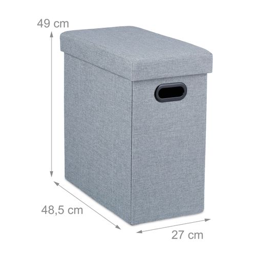Tabouret De Rangement Gris