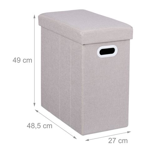 Tabouret De Rangement Beige