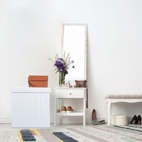 Tabouret Blanc Similicuir