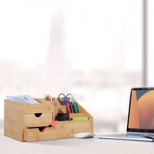 Organiseur De Bureau Avec 2 Tiroirs