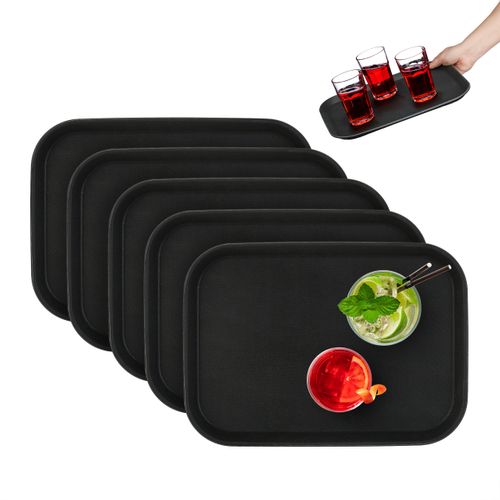 Lot De 5 Plateaux 35x25 Cm