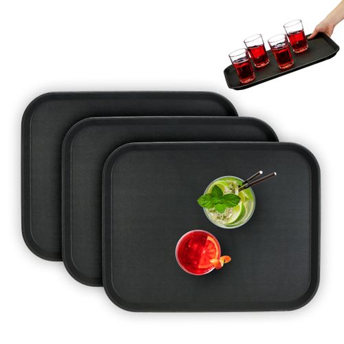 Lot De 3 Plateaux De Service 46 X 35 Cm