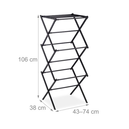 Séchoir à Linge Pliable Avec 50 Pinces