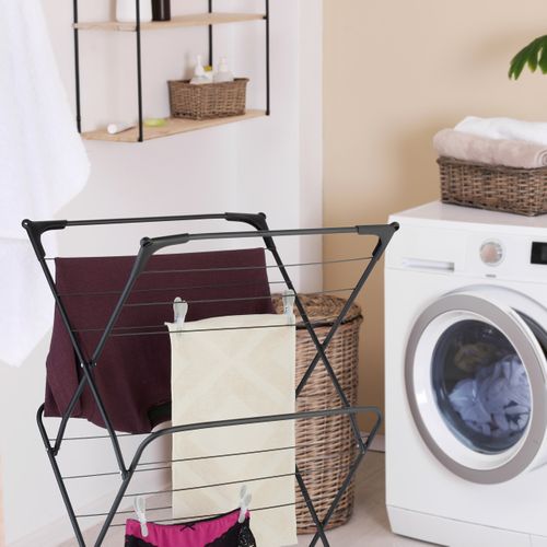 Séchoir à Linge Pliable Avec 50 Pinces
