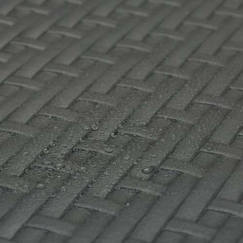 Table De Jardin Grise Aspect Rotin