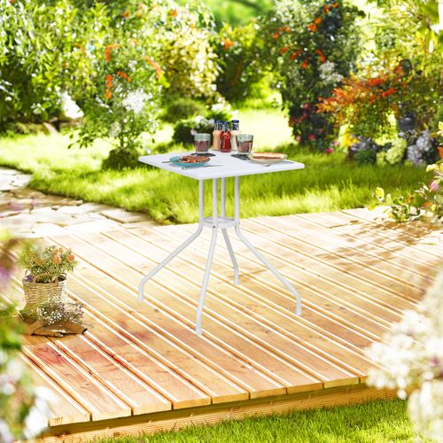 Table De Jardin à L'aspect Bois Blanc