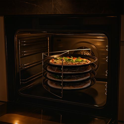 Plaque à Pizza 4 Pièces Avec Support