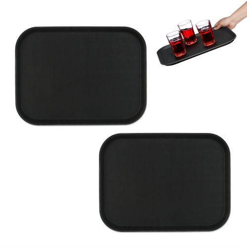 Lot De 2x Plateaux De Service