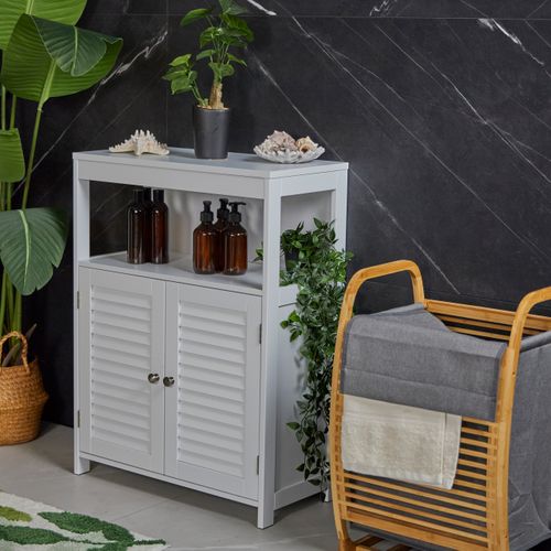 Meuble Blanc De Salle De Bain