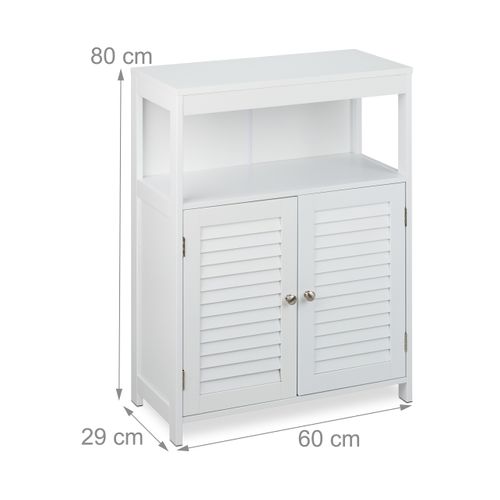 Meuble Blanc De Salle De Bain