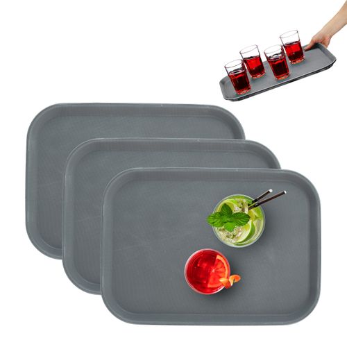 Lot De 3x Plateaux De Service