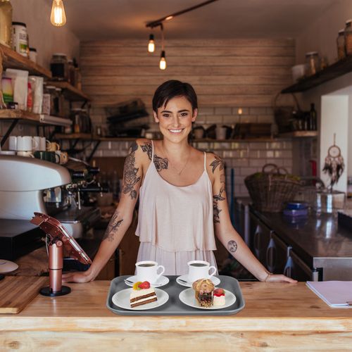 Lot De 2x Plateaux De Service