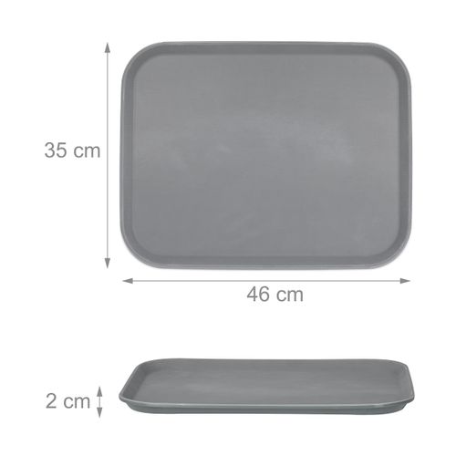 Lot De 2x Plateaux De Service