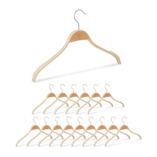 Lot De 16 Cintres En Bois