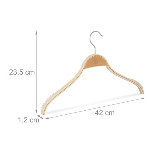 Lot De 16 Cintres En Bois