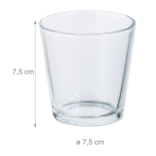 Lot De 20 Photophores En Verre